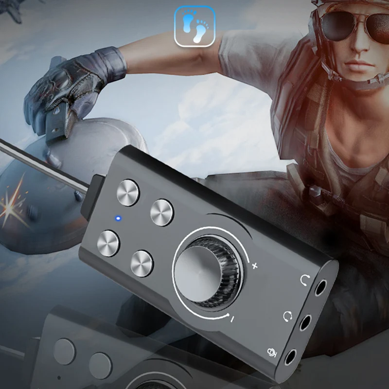 

Computer Voice Changer USB7.1 External Sound Card Clear Sound Quality Sound Card OUJ99