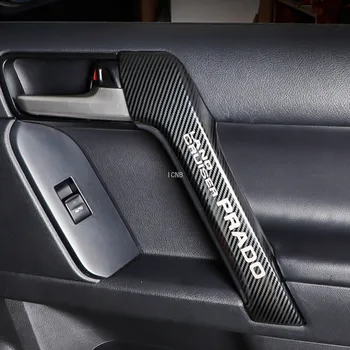 

For Toyota Land Cruiser Prado 150 2010 2011 2012 2013 2014 2015 2016-2019 Stainless Steel Carbon Fibre Door Handle Trim Cover
