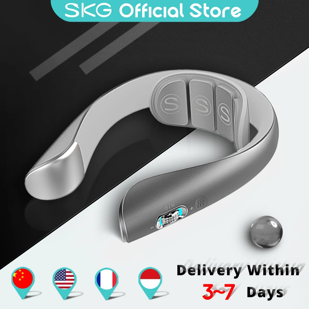 Массажер SKG k5 Электрический для шеи импульсный массажер снятие боли звуковая