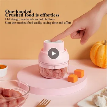 

Electric Vegetable Meat Grinder Cutter Wireless Portable Kitchen Tool Gadgets Grinder Blender Stainless Steel Garlic Press Tools