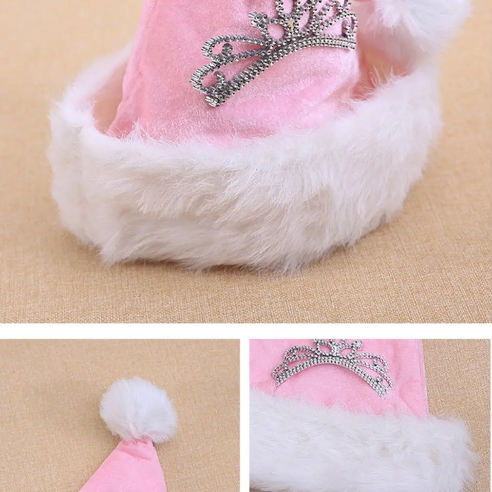 Workmanship Ensure This Santa Claus Hat Will Last For Many Seasons Christmas Decorations Crown Christmas Plush Hat