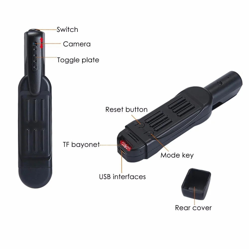  2020 new T189 Mini Camera Full HD Camera Wearable Small Pen Camera Mini DVR Digital Mini DV Camera 