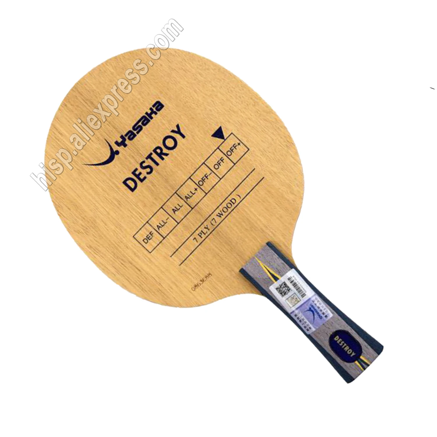 

Original Yasaka Destroy YDS table tennis blade pure wood fast attack table tennis racket ping pong racket