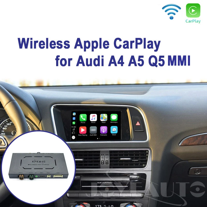 Joyeauto Aftermarket A4 A5 Q5 MMI 3g A6 A7 c6 OEM Wifi беспроводной Apple CarPlay интерфейс модифицированный для Audi с обратной камерой