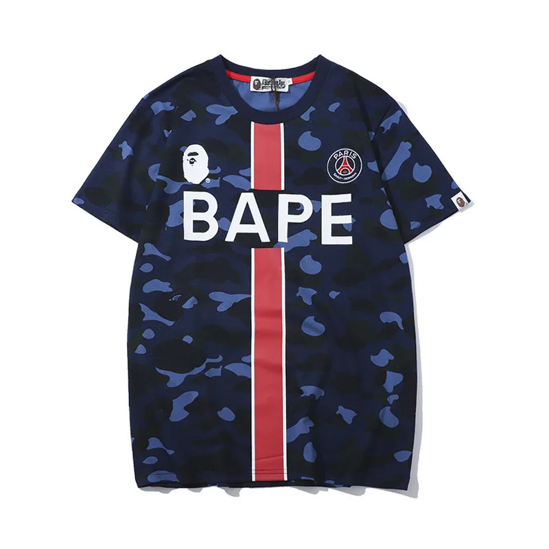 

Japanese-style Popular Brand 2019 Summer New Style Middle Red Vertical Stripe Printed Pure Cotton Large Size Loose Short Sleeve