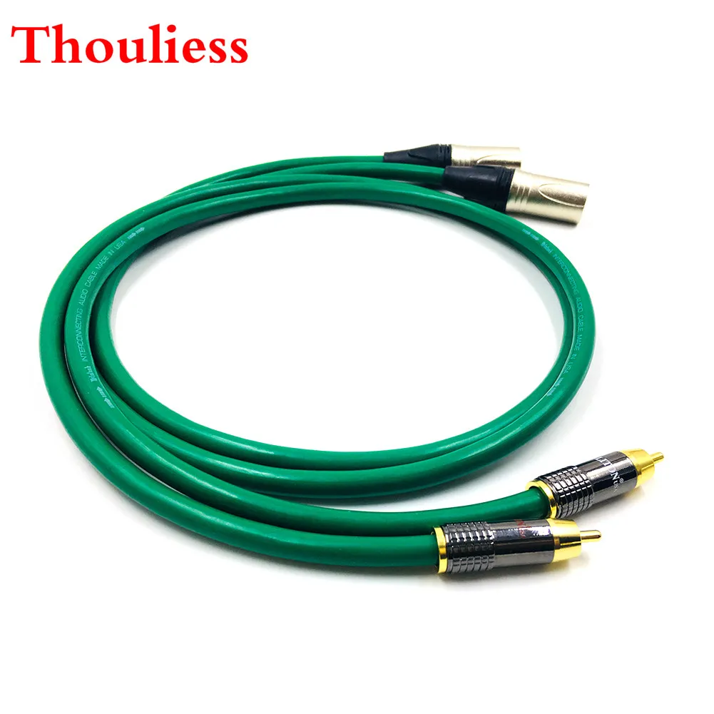 Thouliess пара тип LITON RCA к XLR баллакированный аудиокабель штекер соединительный