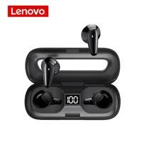 Lenovo-auriculares TWS XT95 originales, inalámbricos por Bluetooth, con micrófono y Control táctil, Auriculares deportivos con pantalla Digital