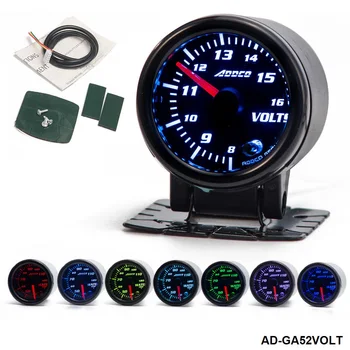 

Auto Color LED Smoke Face Voltmeter Volt Gauger With Sensor Car meter Gauge AD-GAUGE52-AF