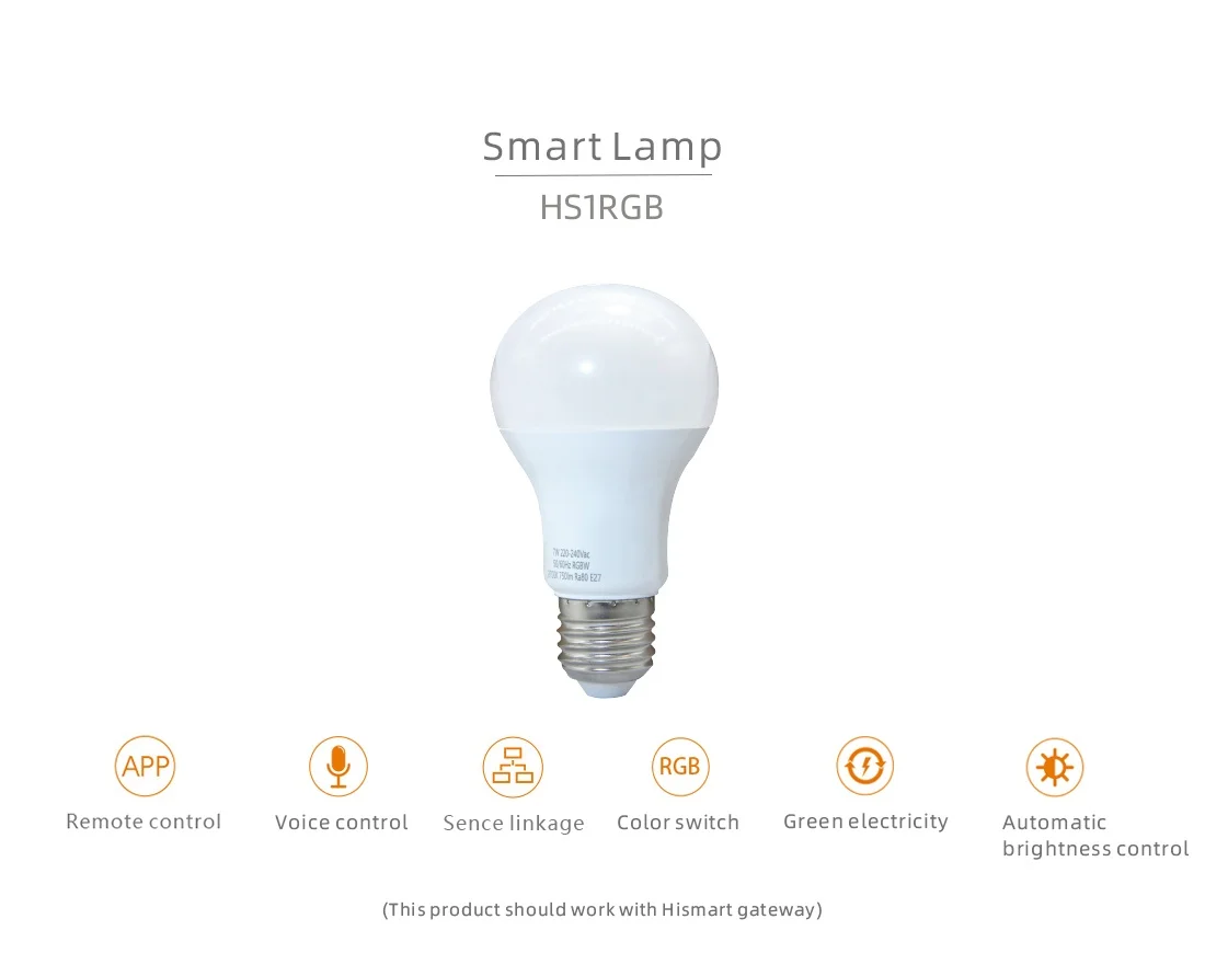 Умная светодиодная RGB лампа heiman Zigbee E27 умное управление освесветильник ением дома