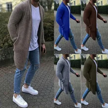 Vertvie зимний Кардиган, мужской вязаный свитер, повседневный тонкий однотонный теплый вязаный кардиган, мужская верхняя одежда, свитер, Мужское пальто, уличная одежда