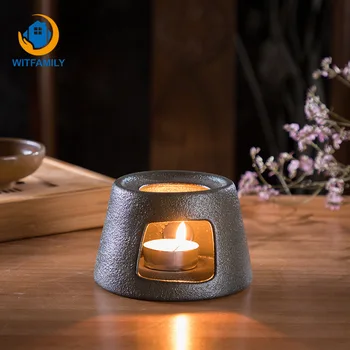 

Candle Heating Base Pottery Tea Stov Japanese Ceramic Heater Stand Tea Maker Teapot Warmer Insulation Base Warmer Coffee Water