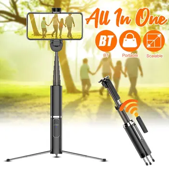 

Portable Extendable bluetooth Selfie Stick Tripod Monopod With Remote Photography Phone Holder For Travel Outdoor