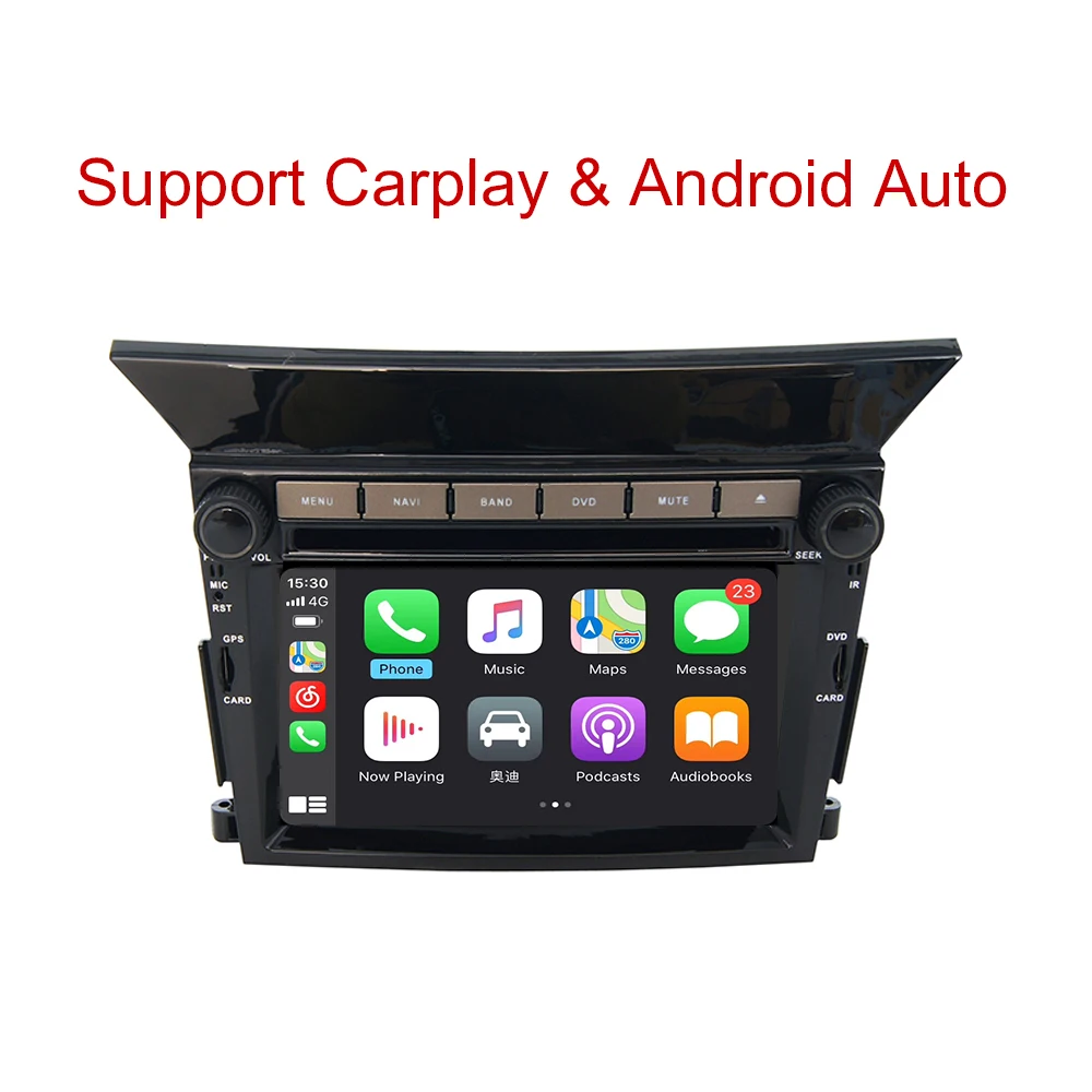 YAZH Android 9.0 Car GPS Navigation Radio Stereo Bluetooth for Honda Pilot 2009 2010 2011 2012 2013 with DVD Multimedia Player
