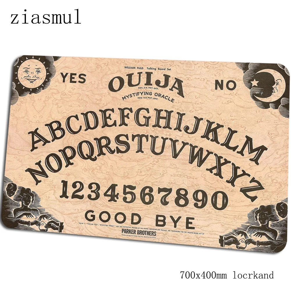 Ouija доска превосходный коврик для мыши компьютерный коврик 70x40 см Игровой Коврик Большой HD шаблон клавиатура со встроенной мышью игры pc геймер стол - Цвет: Size 700x400x2mm