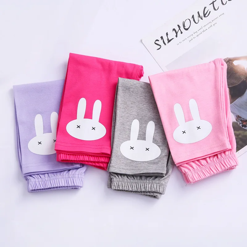 

The new summer children leggings thin cotton children cartoon girls pants