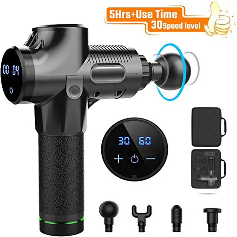 Перкуссионный Массажер для мышц профессиональный электрический ручной массажер