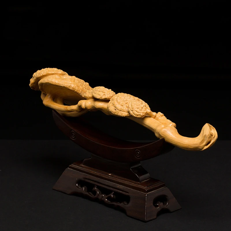 Ganoderma деревянный ящик резьба для домашнего офиса аксессуары Ruyi фэн шуй мифические счастливые украшения для стен резьба