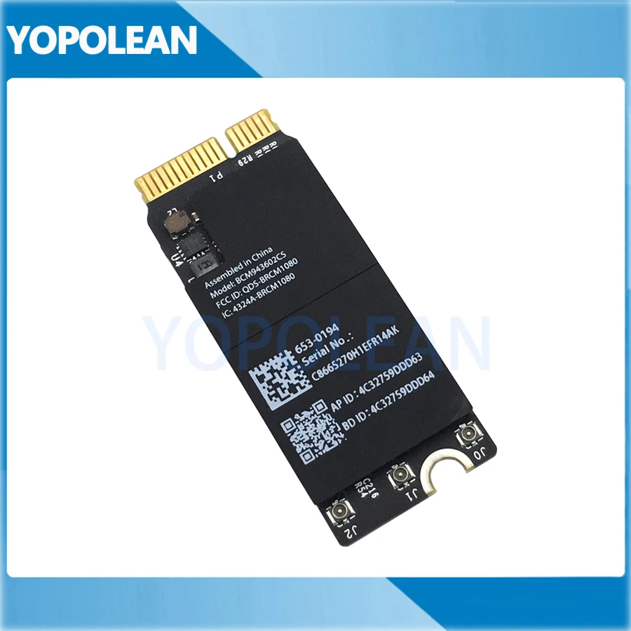 BCM943602CS Wifi Bluetooth 2015 карта для Macbook Pro 13 &quot15&quot Retina A1502 A1398 802.11ac 4 1 653 оригинал 0194
