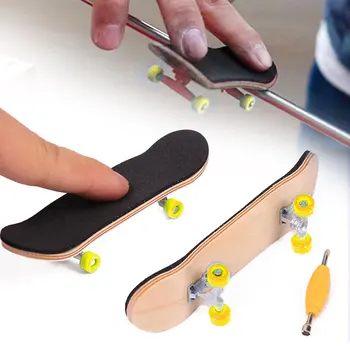 

Wood Grit Complete New Finger Skate Collectibles Desk Toys Yellow Foam Fingerboard Purple Hobbies
