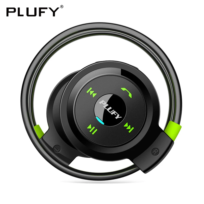 PLUFY, Спортивная Bluetooth гарнитура, беспроводные наушники, наушники для бега, Ecouteur Sans Fil, Bluetooth наушники, радио, MP3