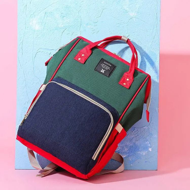 

New Style Multi-functional Large Capacity Anti Spillage Solid Color Diaper Bag Pregnant Women Hand-Style Shoulder MOTHER'S Bag