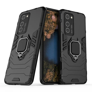 

50pcs Magnet Suction Armor Hard Case Kickstand Cover Shockproof Holder Stand For Huawei P40 Pro P30 Lite Mate 30 20 X Nova 7 Y7P