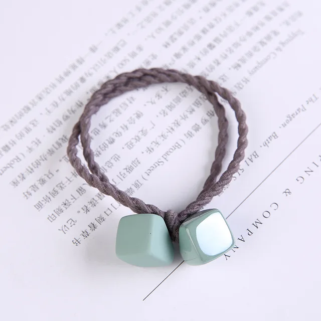 Ruoshui Heart Scrunchies For Woman Girls Hair Ties Sweet Lovely Hair Accessories Elastic Hairband Ornament Hair Gum Girl Holders style 1