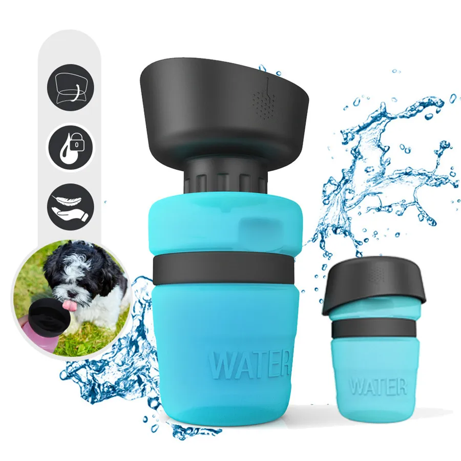

Portable Plastic Dog Water Bottle Drinking Bowl for Dogs Cat Drinker Travelling Outdoor Sport Kettle Dog Bowl Feeder Pet Supply