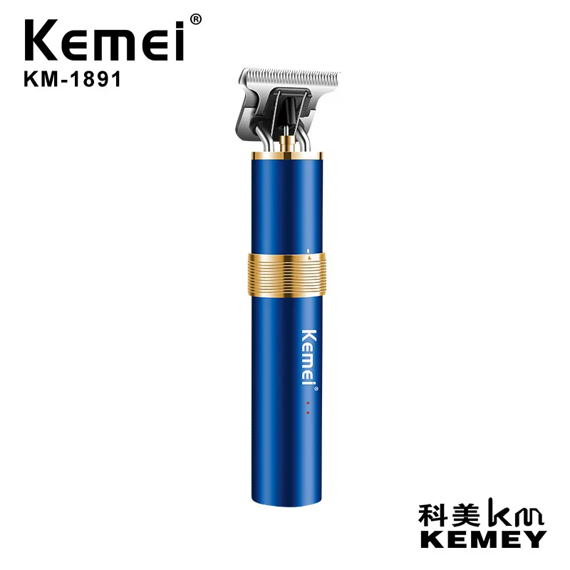 Kemei триммер для волос KM-1891 USB перезаряжаемая машинка стрижки Машинка с клееной