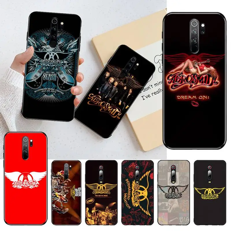 PENGHUWAN rock band Aerosmith Cover Black Soft Shell Phone Case for Redmi Note 8 8A 7 6 6A 5 5A 4 4X 4A Go Pro Plus Prime | Мобильные