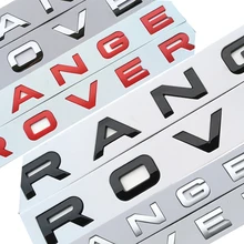 Хромированный автостайлинг багажник Задняя буквенная эмблема значок наклейка Наклейка Обложка для Range Rover Sport Evoque