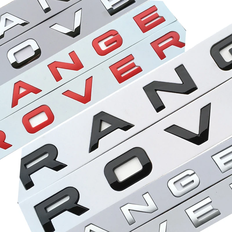 

Chrome Car Styling Trunk Rear Letters Emblem Badge Decal Sticker Cover For Range Rover Sport Evoque