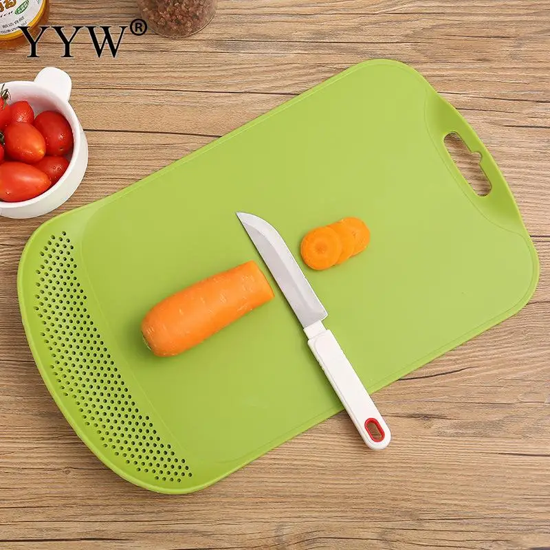 

Non-Slip Filterable Cutting Board Anti Bacterium Chopping Board Food Slice Cut Chopping Block Bar Kitchen Tools Home Accessories