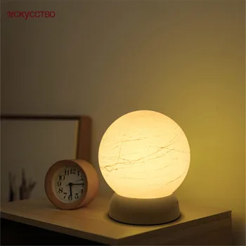 

Nordic Creative Moon Ball Table Lamp For Children Bedroom Bedside Bar Dining Room Desk Night Light Baby Birthday Gfit Atmosphere