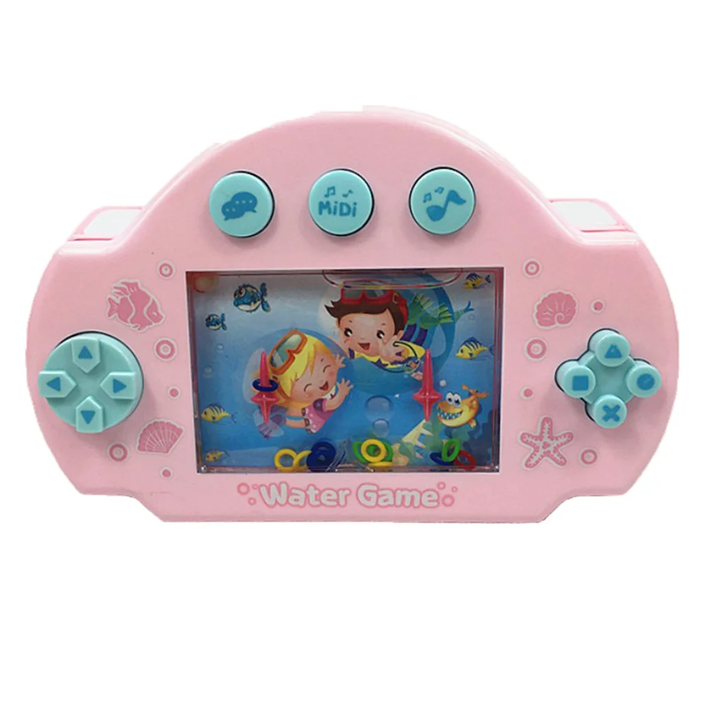 Novelty Toys Water Ring Toss Child Handheld Game Machine Parent-Child Interactive (Marine Animal)