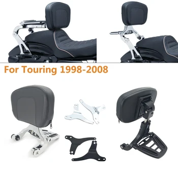 

Multi-Purpose Driver Passenger Backrest Folding Luggage Rack For Harley model Touring Road King Street Road Glide 1998-2008