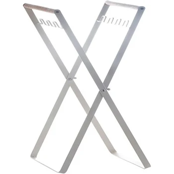 

X-Type Folding Trash Stand Can Metal Trash Bag Box Holder Garbage Bag Rack Home Kitchen Storage RacksTowel Rag Dry Shelf