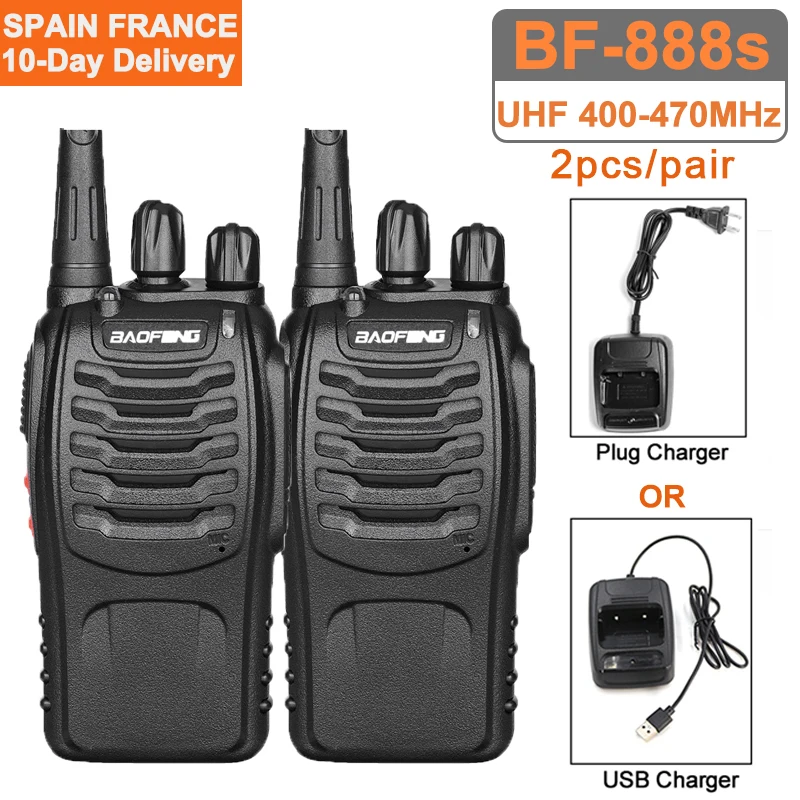 2 шт./пара baofeng BF-888S иди и болтай Walkie Talkie “иди Портативный двухстороннее радио BF888s 5
