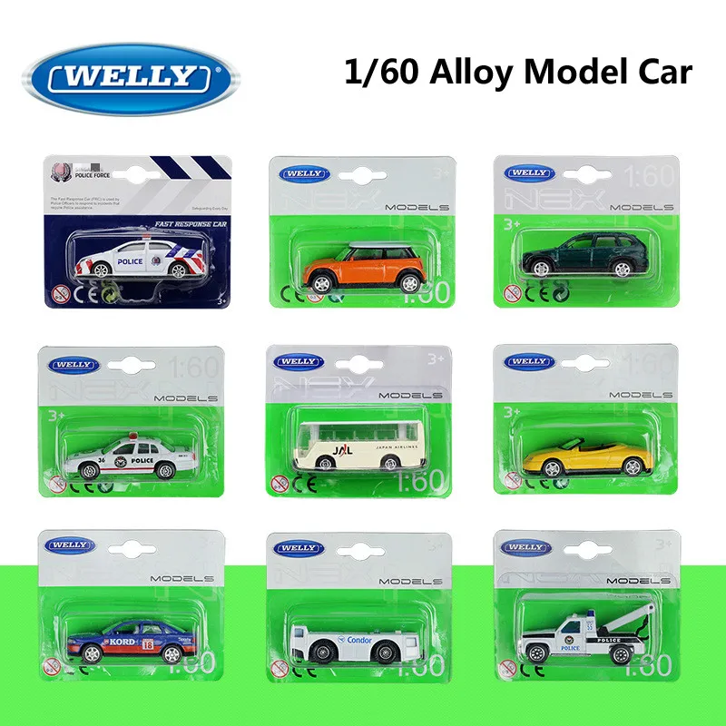 Welly Diecast 1:60 Mini Model Car Toyota Corolla/Airport Veicolo Speciale Bus Trattore Rimorchio Lega Metallo Giocattolo Auto Per Regali Per Bambini