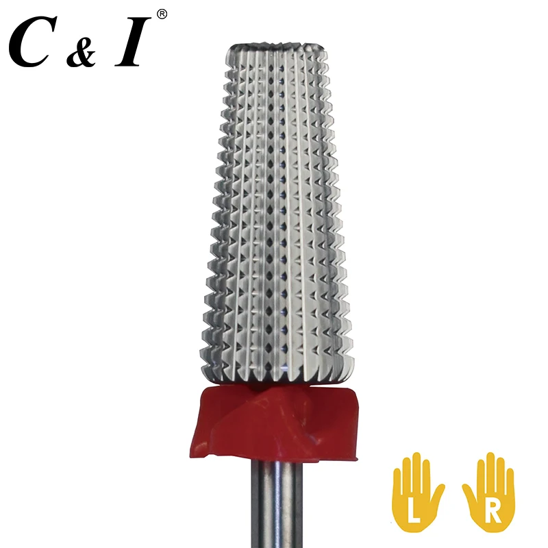 C& I Новая Профессиональная дрель, многофункциональная, 5 в 1 коническая форма ногтей сверла, для маникюрного станка
