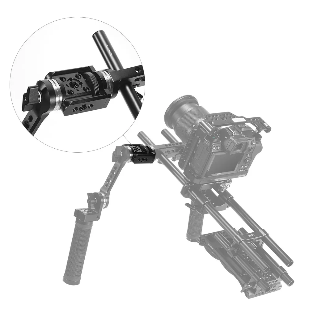 SmallRig крепление Arri rosette расширение(65 мм) для плеча Ручка поддержки системы Rig крепление Arri rosette длинная Подставка-2384