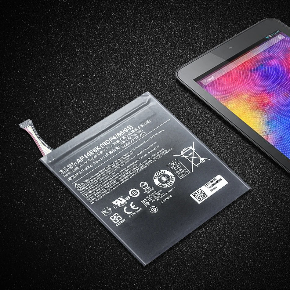 Mobile Replacement Battery New 3520mAh Tablet Battery AP14E8K For Acer Iconia One 7 B1-750 Lithium Batteries