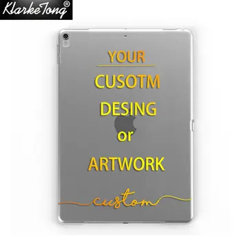 

DIY Name Photo Customize Transparent Soft Gel TPU Silicone Case for iPad 9.7 2019 Cover For iPad mini 1 2 3 4