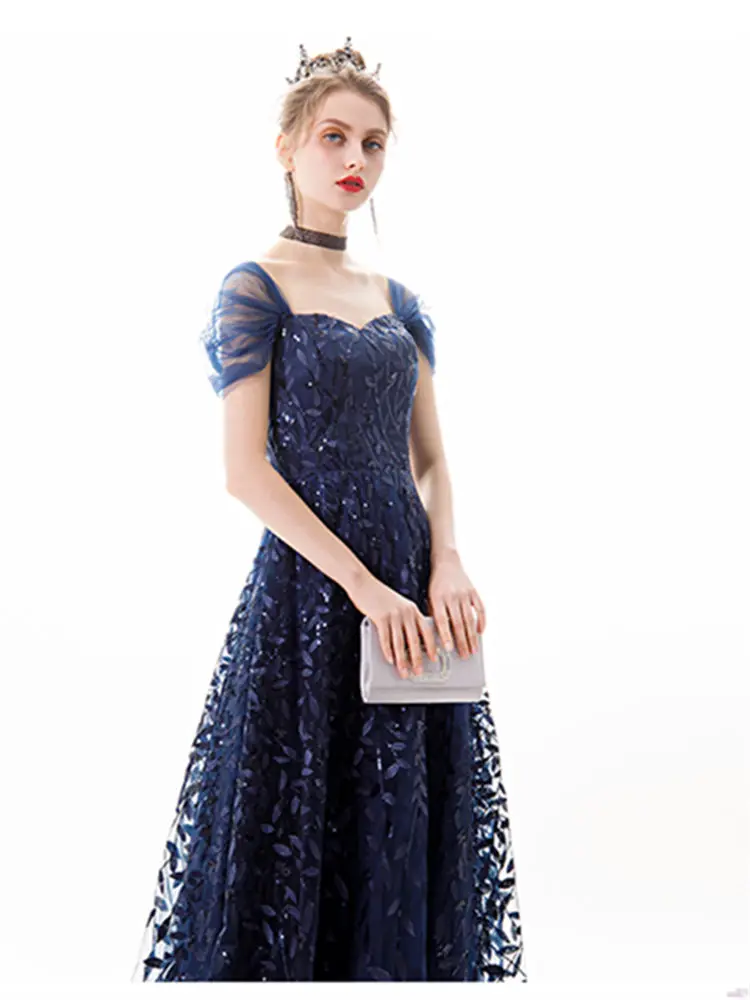 It's Yiiya Evening Dress Vintage Boat Neck Mermaid Robe De Mariee Off The Shoulder Floor-Length Women Party Dresses E820