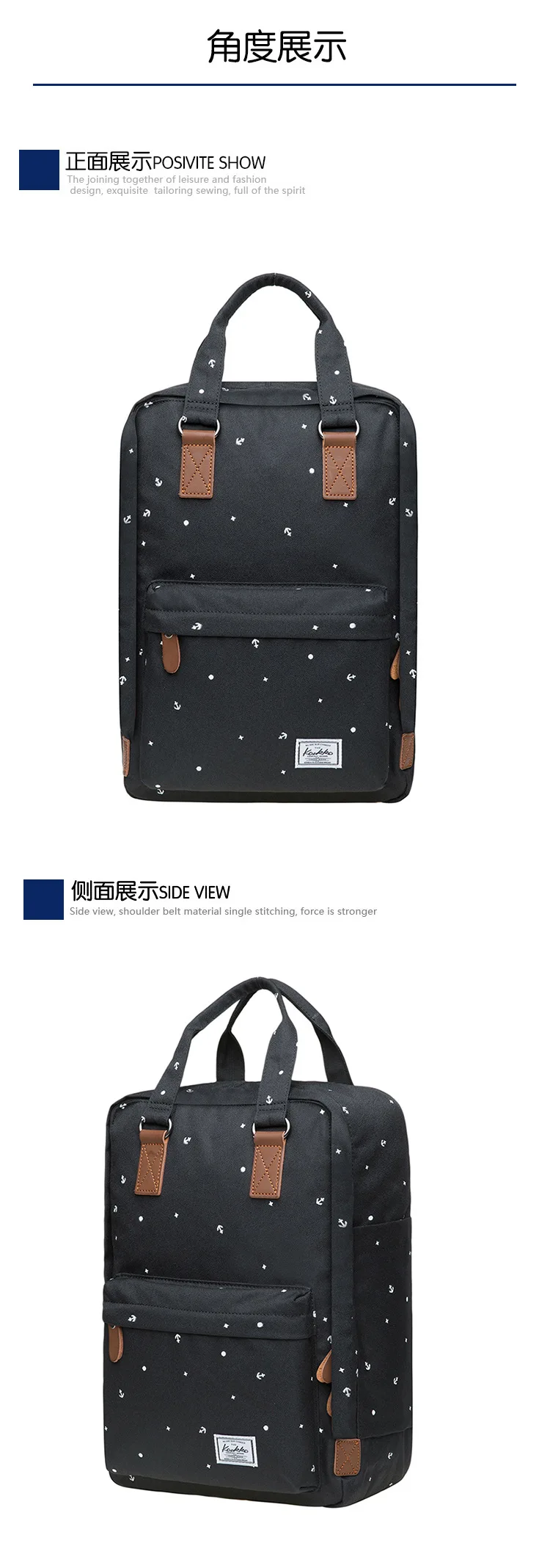 Logo Handbag Factory School Season Schoolbag Casual Outdoor Mountain Climbing Backpack K1007-3