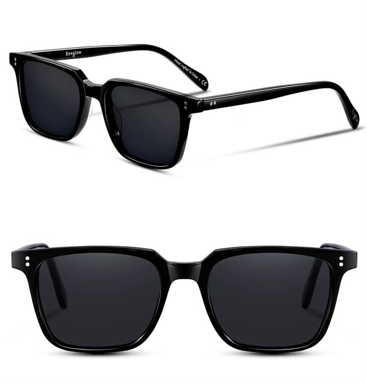 Polarized sunglasses women square sun glasses men luxury brand design acetate material