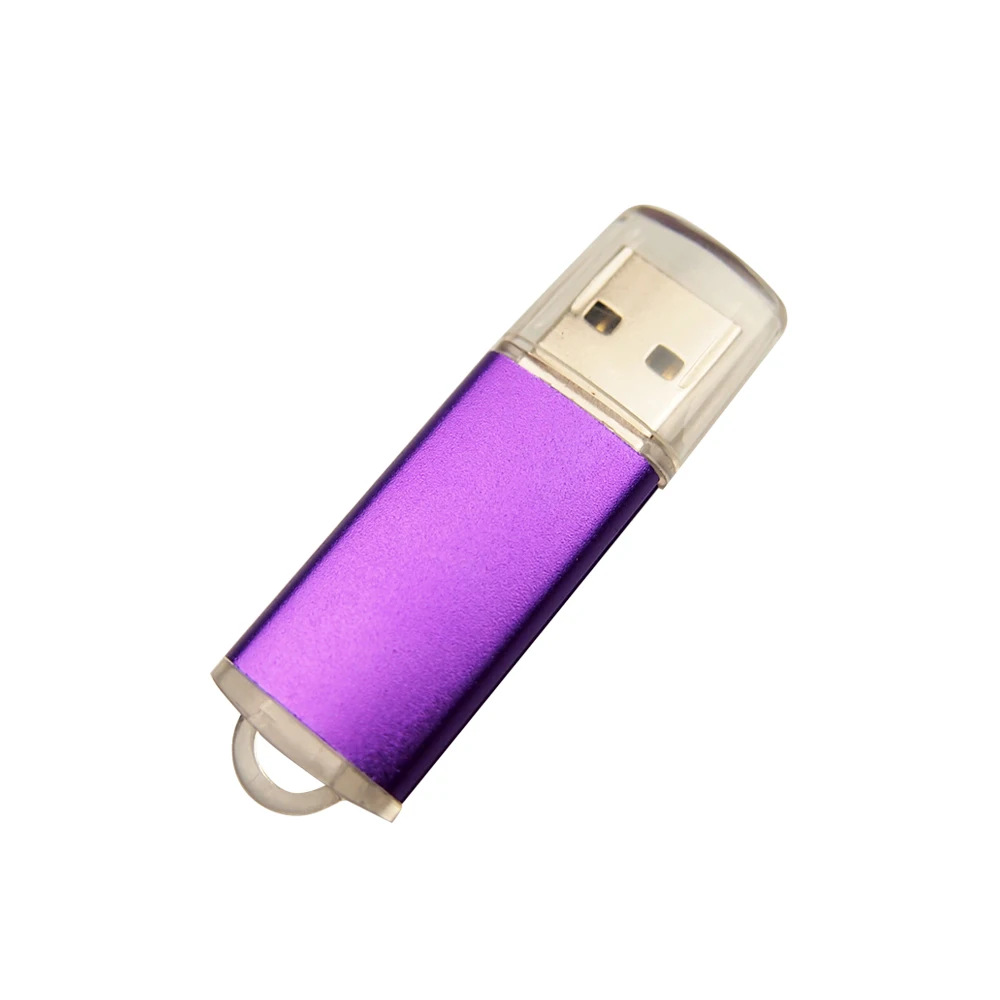Металлический USB флеш-накопитель с индивидуальным логотипом, объем, карта памяти, 4 ГБ, 8 ГБ, 16 ГБ, 32 ГБ, 64 ГБ, Подарочный диск для хранения - Цвет: purple