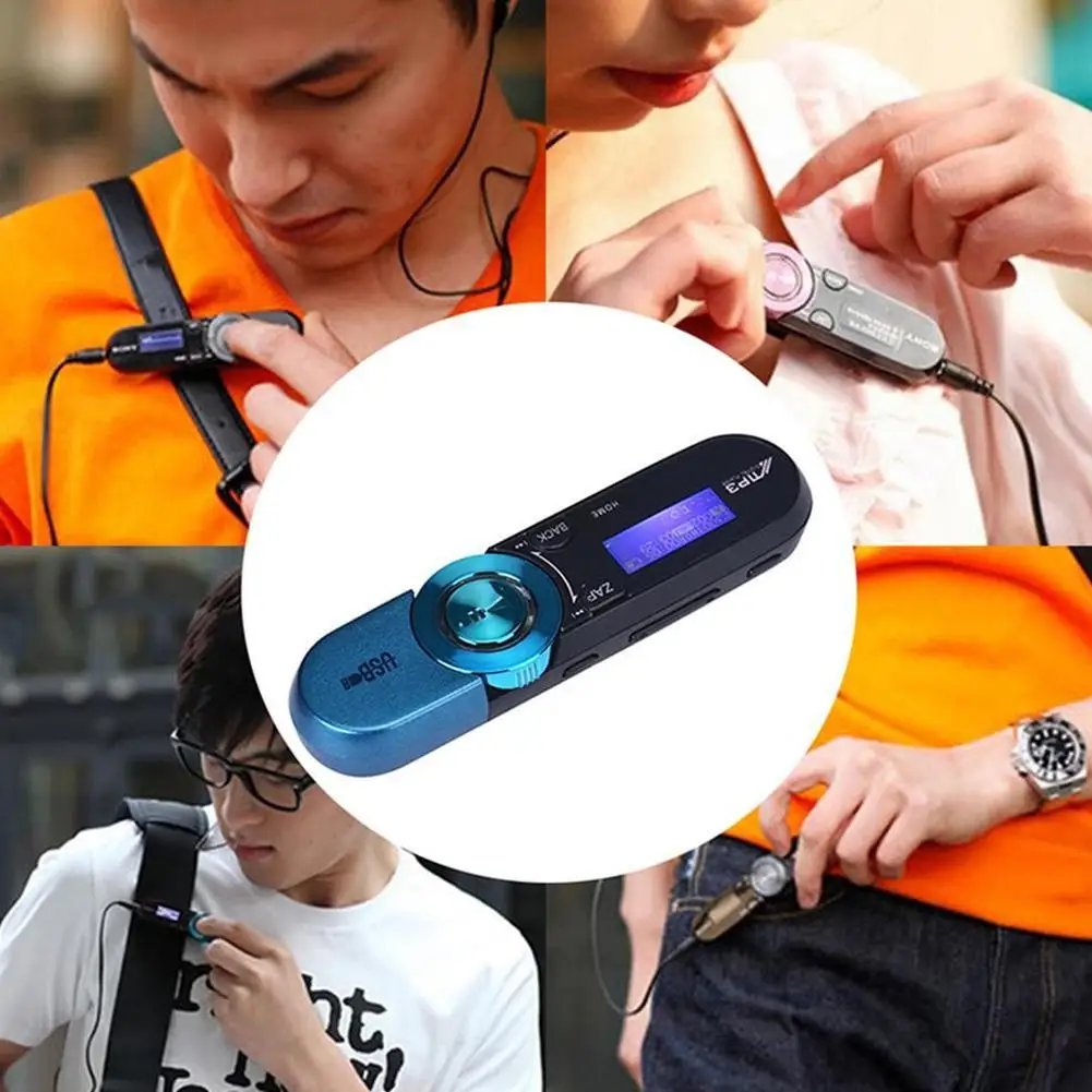 1.1'' Mini MP3 Player 32GB Music Playing With FM Radio Music Player Sporty MP3 Players With Clip Running Players