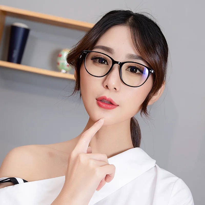Agstum -1 -1.5 -2 -2.5 -3 -3.5 -4 -4.5 -5.0 Anti Blue Ray Classic Myopia Glasses With Degree Women Men Black Frame | Аксессуары для