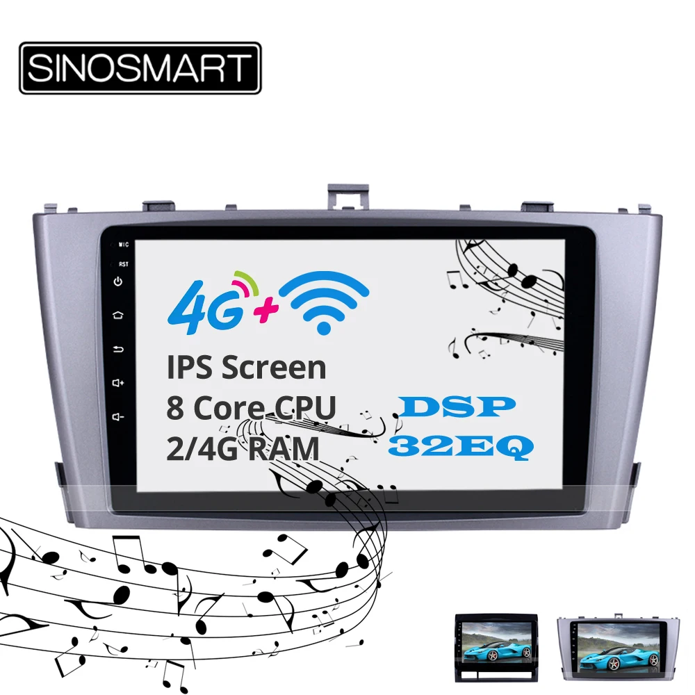 Sale Sinosmart  Android 8.1 2Din IPS/QLED 2.5D screen car gps radio navigation player for Toyota Tacoma Avensis 17
